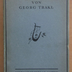 Georg Trakl - Die dichtungen prima editie completa 1919