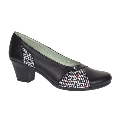 Pantofi dama casual din piele naturala negru color P33XN foto