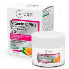 Crema antirid regeneratoare 50+ vitamin c plus 50ml cosmetic plant
