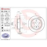 Set disc frana Mini Mini (F55) 09.13-, Mini (F56) 12.13-, Mini Cabriolet (F57) 11.14-, Spate, 259X10mm, plin, BREMBO