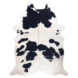 Covor Artificial Cowhide, Vaca G5069-1 alb negru din piele, 100x150 cm, Dreptunghi, Poliester