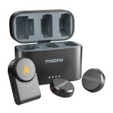Maono WM650 A2 , Microfon Wireless Profesional Dual, 2.4GHz, ENC, Audio 48kHz 24bit, 300m, 30h Autonomie