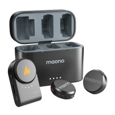 Maono WM650 A2 , Microfon Wireless Profesional Dual, 2.4GHz, ENC, Audio 48kHz 24bit, 300m, 30h Autonomie