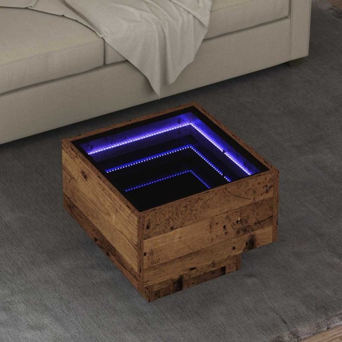 vidaXL Masă de cafea Lemn vechi 40 x 40 x 30 cm Lemn compozit