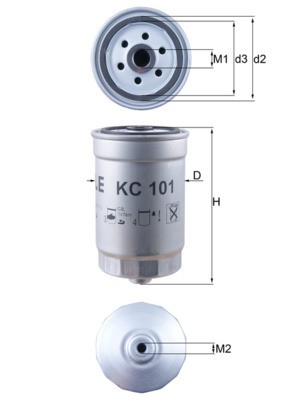 MAHLE KC 101 filtru combustibil foto