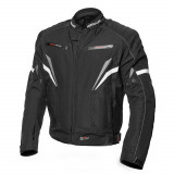 Geaca Moto Adrenaline Sola 2.0 PPE, Negru/Gri/Alb, Marime 3XL