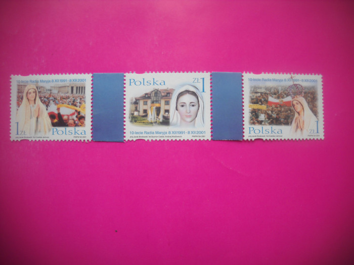 HOPCT MNH 138 RADIA MARIA 10 ANI - 3 VAL POLONIA 2001