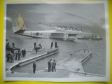 HOPCT 537 K -FOTOGRAFIE VECHE D=20 / 15 CM-AVION/AVIATIE-HIDROAVION FRANCEZ 631 -FOTOGRAFIE AGENTIA ACME NEWSPICTURES PHOTOS 1947