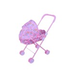 Carucior multicolor pentru papusi, 53 cm
