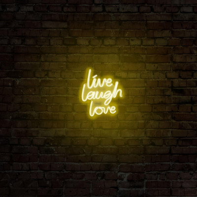 Aplica de Perete Neon Live Laugh Love foto