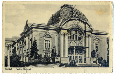 AD 899 C. P. VECHE -CERNAUTI - TEATRUL NATIONAL - AMINTIRE DIN 1939 foto