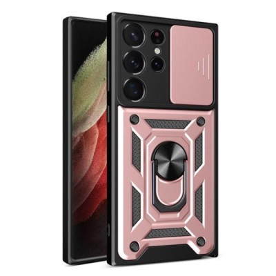 Husa pentru Samsung Galaxy S22 Ultra 5G - Techsuit CamShield Series - Rose Gold foto