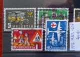 TS21 - Timbre serie - Elvetia - Helvetia 1956 Mi623-626, Stampilat