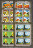 Cumpara ieftin DB1 Ciad Tchad Arta Pictura Vincent van Gogh 4 MS MNH, Nestampilat