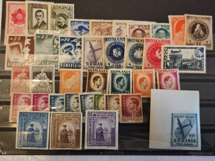 Romania 1941 - 1951 Lot 37 timbre ne stampilate