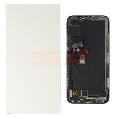 LCD+Touchscreen cu Rama Apple iPhone X BLACK ORIGINAL REFURBISHED foto
