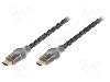 Cablu HDMI - HDMI, din ambele par&amp;amp;#355;i, HDMI mufa, 3m, negru, VENTION - VAA-B05-B300 foto