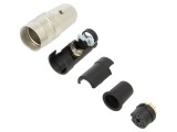 Conector M16 mufă mamă lipire pe cablu 12 PIN 3A 32V drept
