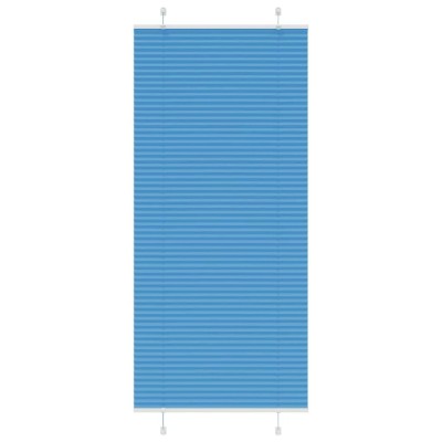 vidaXL Jaluzea plisată Albastru 85x200 cm Lățime țesătură 84,4 cm foto