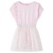 Rochie copii volane, roz deschis, 128 14552
