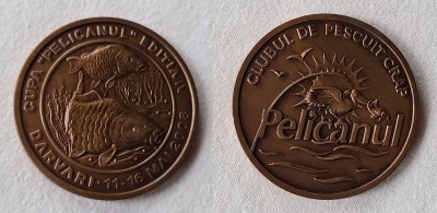 Cupa PELICANUL Editia a 4a, Mai 2008 - concurs pescuit pe lacul DARVARI, medalie foto