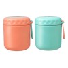 Caserola Termica Mancare 430ml, Inox, Roz/Albastru/Verde, Etansa, Cu Lingura, Portabila, Pranz Cald Scoala/Serviciu