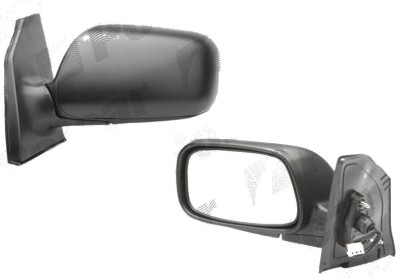 Oglinda exterioara Toyota Corolla (E12) 01.2002-12.2003 Partea Stanga Crom Convex Electrica Fara Incalzire, carcasa neagra cu primer, 3 pini, conecto foto