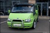 Parasolar Parbriz Fumuriu Ford Transit 2000-2006 Negru Lucios ABS, Protectie Solara, Montaj cu Suruburi