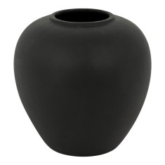 Vaza ceramica Derbe, Pako World, Negru, 22x22x24 cm