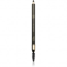Clarins Eyebrow Crayon Sourcils creion pentru sprancene cu pensula culoare 01 - Dark Brown 1,1 g