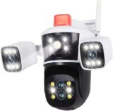 Camera de Supraveghere WIFI 8K, 16MP, Zoom 10X, 4 lentile, 3 ecrane