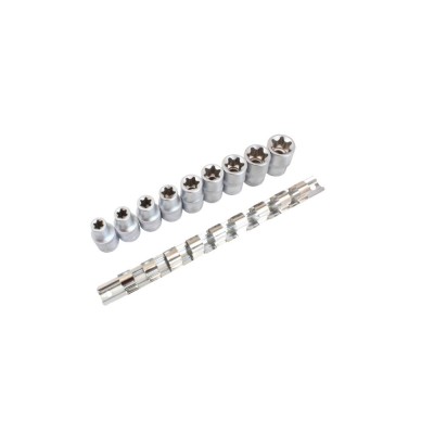 Set chei tubulare, E10-E24, 1/2&amp;quot; tip torx, 9 piese, Asta foto