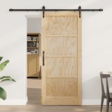 Ușa glisantă vidaXL cu set de accesorii 86x198.5 cm Lemn de pin masiv, Ușa de interior vidaXL &#039;ORKDAL&#039;86x198.5x4 cm Lemn de pin masiv
