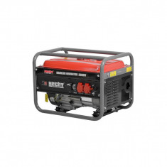 Generator de curent monofazat HECHT GG2500, motor benzina, 4 timpi, 196 CC, 2.2 kW, max 3 kW, cu maner