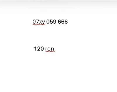 Cartela numar usor foto