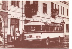carte postala--AUTOBUZUL TV-2 U foto