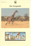 Kenya.1989 WWF Protejarea naturii-Girafa serie,FDC,maxime DZ.20, Nestampilat