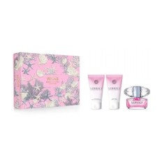 Versace Bright Crystal Set cadou pentru femei 50 ml EDT + 50 ml loțiune de corp + 50 ml gel de duș