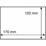 Posete transparente pentru carti postale/plicuri max. 170x120mm