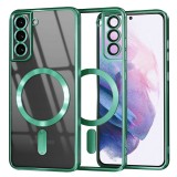 Husa premium Samsung Galaxy S21 Plus 5G Techsuit Luxury Crystal MagSafe, verde deschis