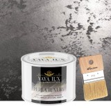 Vopsea Decorativă Interior Perla Luxury Negru 0,5 Litri cu Fulgi Perlați, Pensulă Inclusă &ndash; Toro Decor