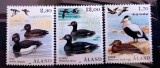 Cumpara ieftin ALAND 1987 păsări fauna , SERIE 3V nestampilata