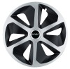 Set 4 capace roti Roco Gri-Negru R17 pentru gama auto Smart, Autohelix MSA