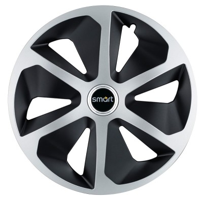 Set 4 capace roti Roco Gri-Negru R17 pentru gama auto Smart foto