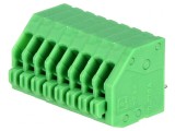 Regletă de Conexiuni PCB 45&deg; 2,5mm 8 Piste 2A