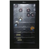 Racitor de vinuri Candy CWC 150 EM/NF, 41 sticle, H 85 cm, Clasa G, negru, 41 sticle, H 85 cm, Clasa G, negru