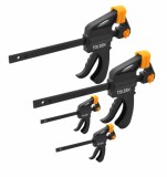 Set 4 Cleme Bara Clichet Rapid Tolsen, 2x100mm + 2x150mm, Corp Plastic Dur, Prindere Rapida, Bricolaj, Proiecte Lemn