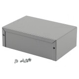 Carcasă universală aluminiu gri 102x152x51mm