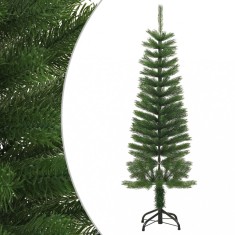 vidaXL Brad de Crăciun artificial subțire cu suport, 120 cm, PE foto