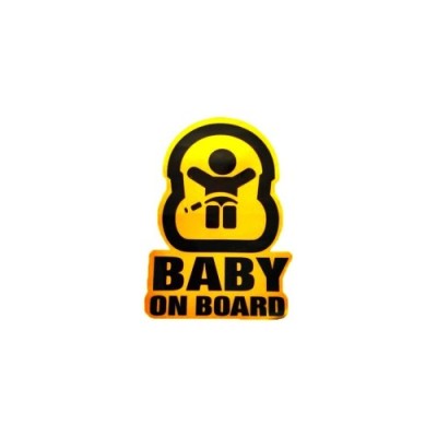 Abtibild baby on board reflectorizant auto Cod: DZ-16 foto